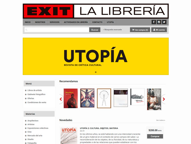 web libreria exit